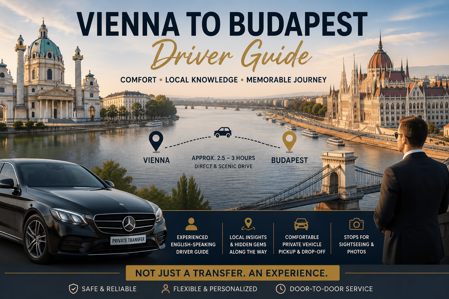 Vienna to Budapest Private Driver Guide