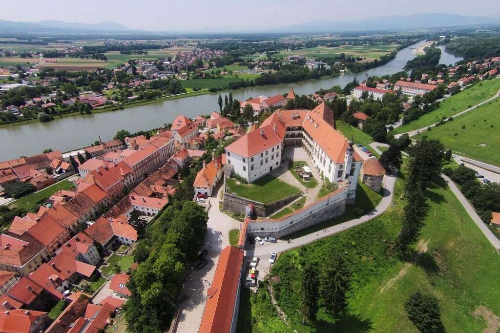Ptuj medieval castle and old town, Slovenia