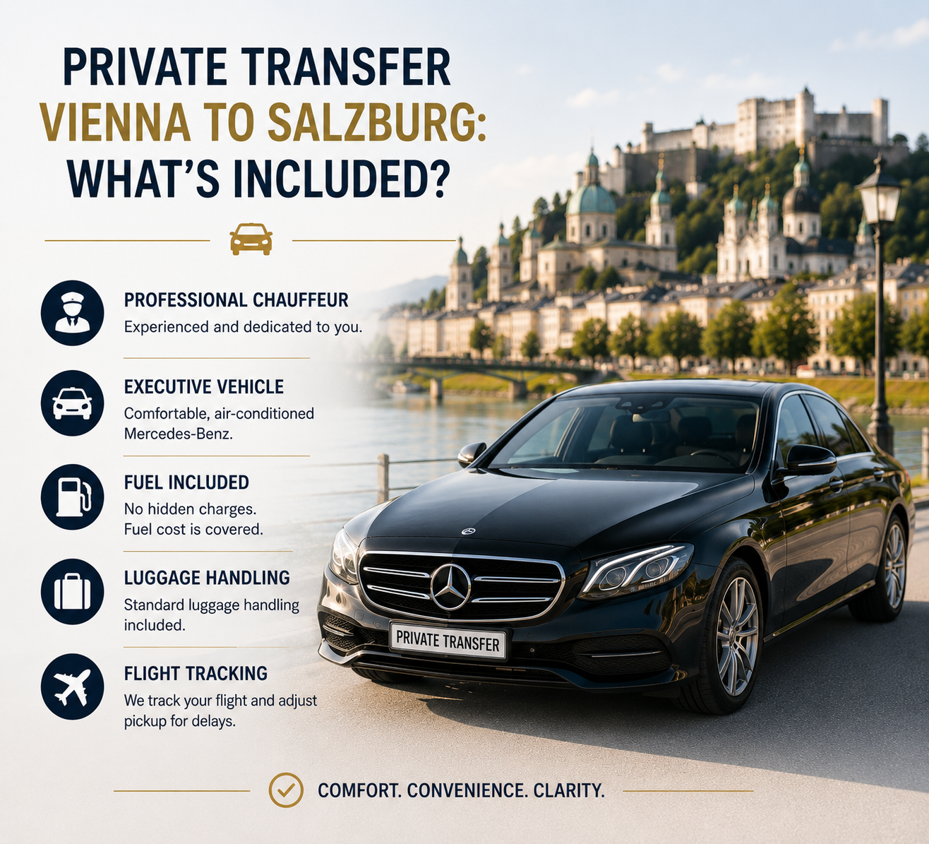 Luxury Private Transfer Vienna to Salzburg