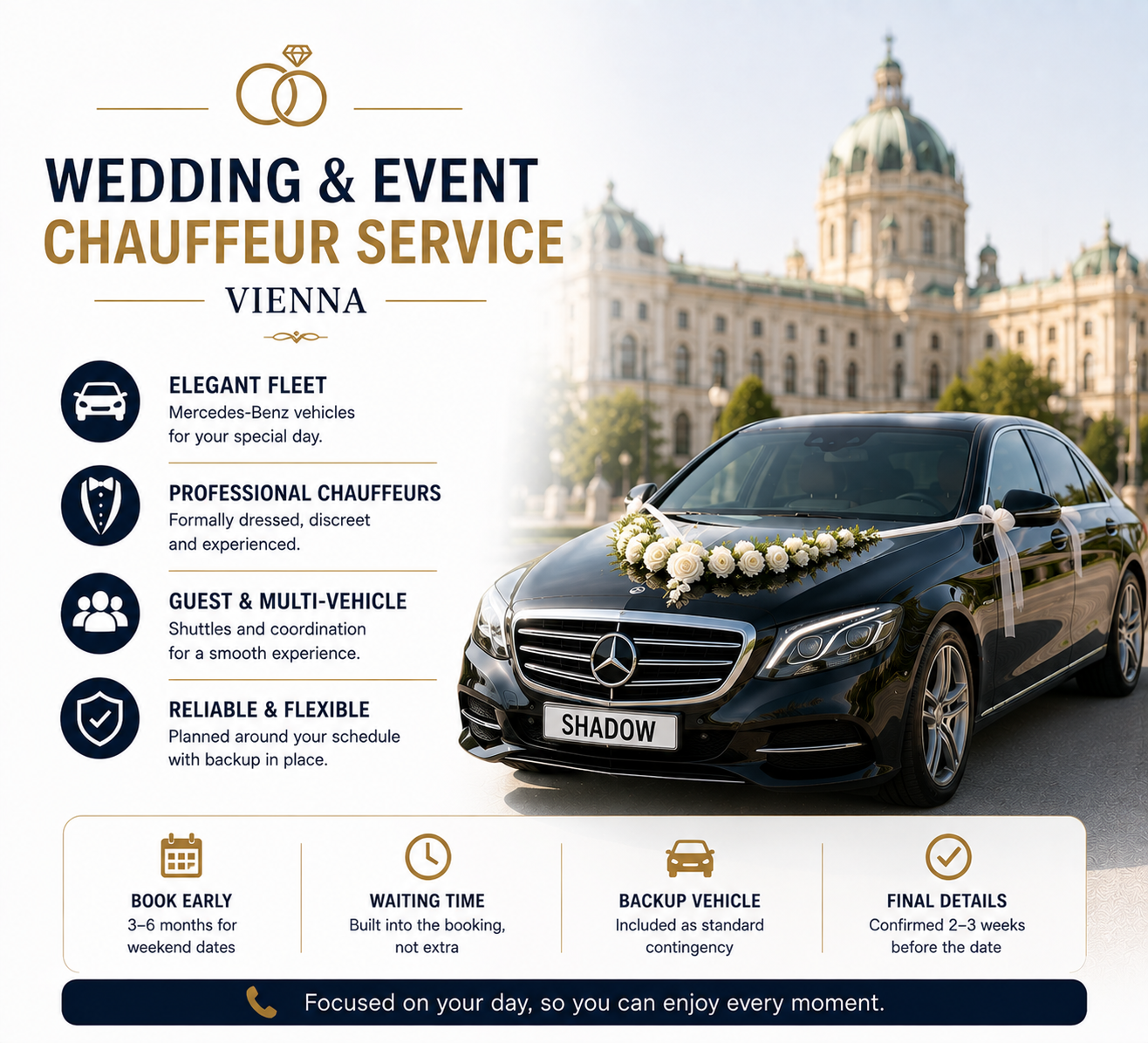 Wedding & Event Chauffeur Service Vienna