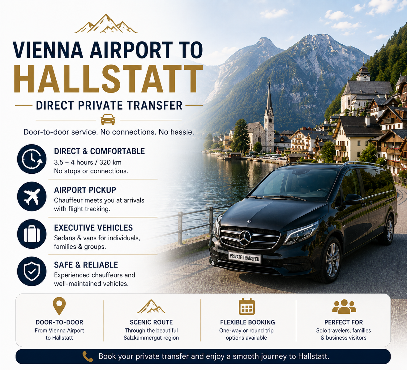 Vienna to Hallstatt Private Transfer