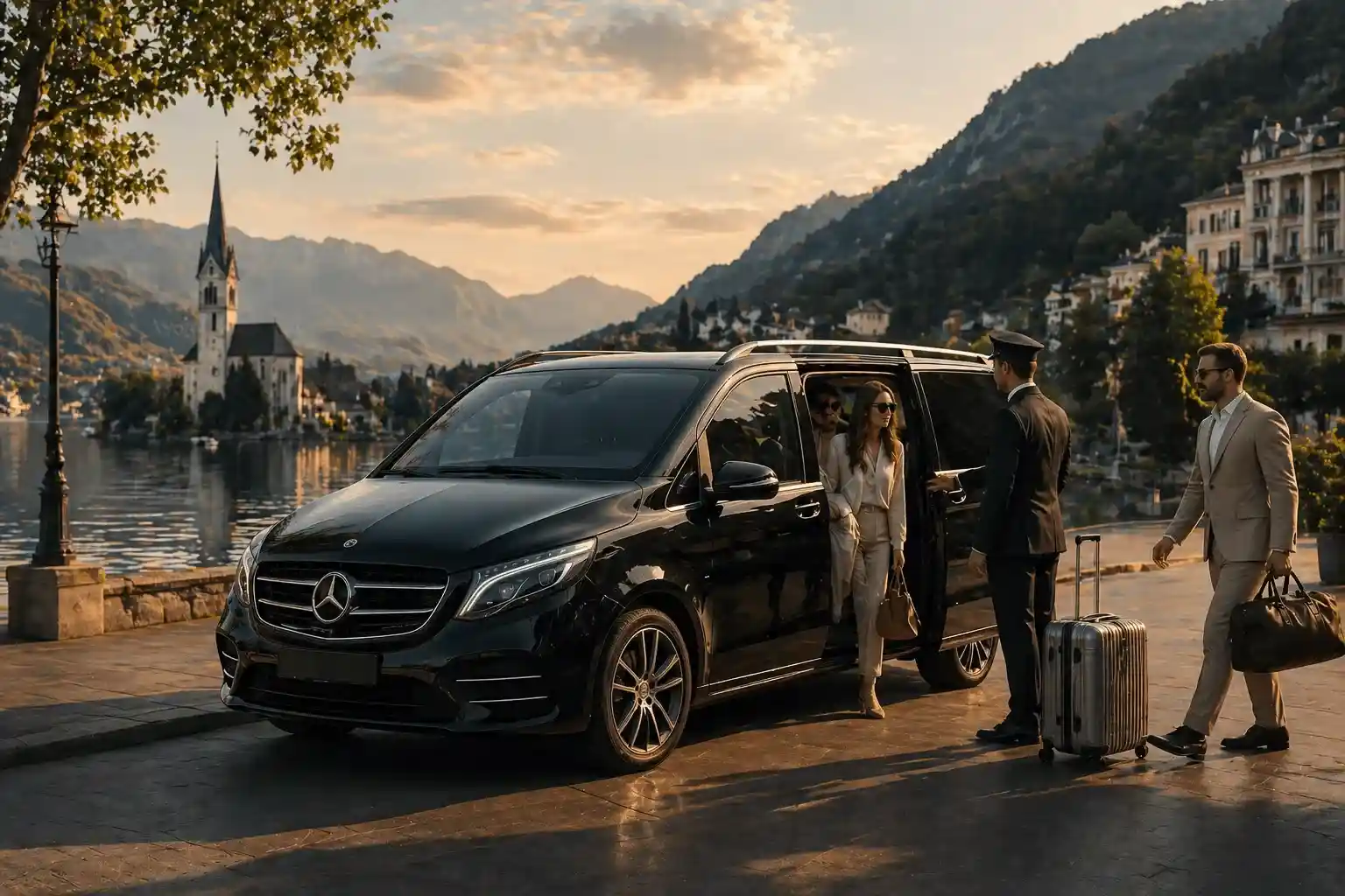 A lady with a Chauffeur